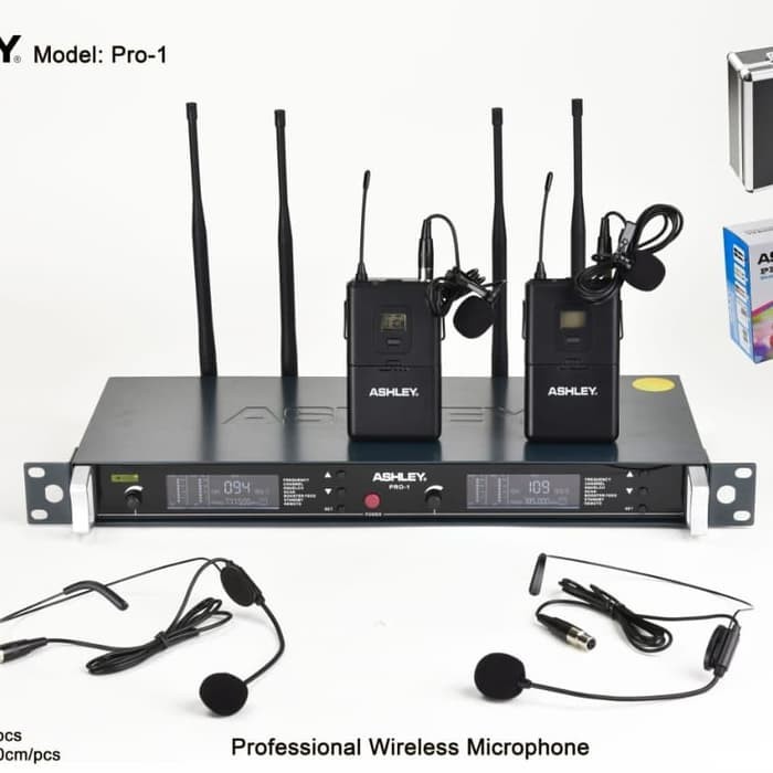 Ashley Pro1 JJHH Microphone Wireless Jepit Headset