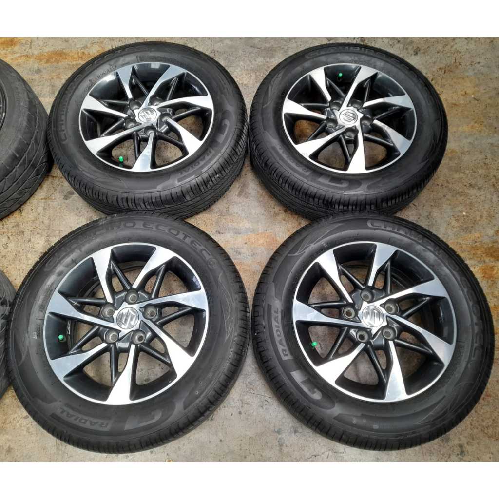 Velg second Ori Copotan ERTIGA SPORTY Ring 15 lubang 5x114 et 45 + ban 185 65 r15 dunlop