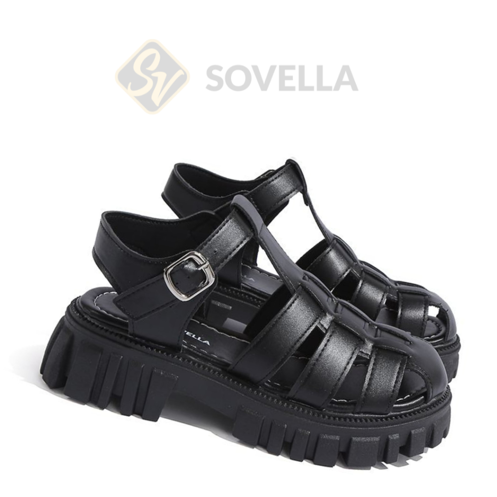 SOVELLA Kailee Sepatu Sandal Wanita Kekinian Sendal Tali