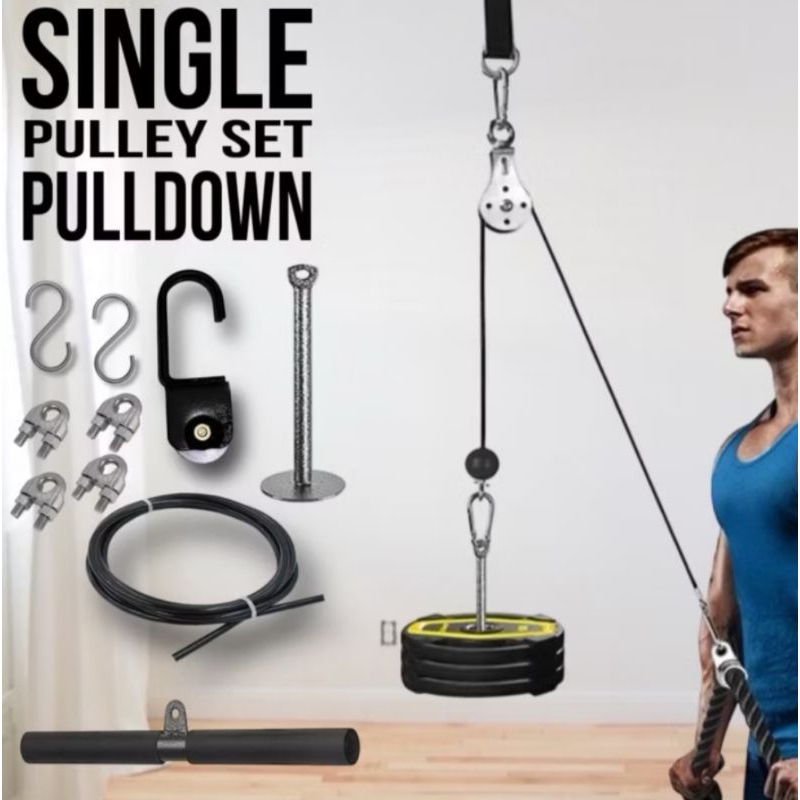 Pull Down Katrol pull down catrol Alat Fitness Gym Cable Gym Diy Cable machine