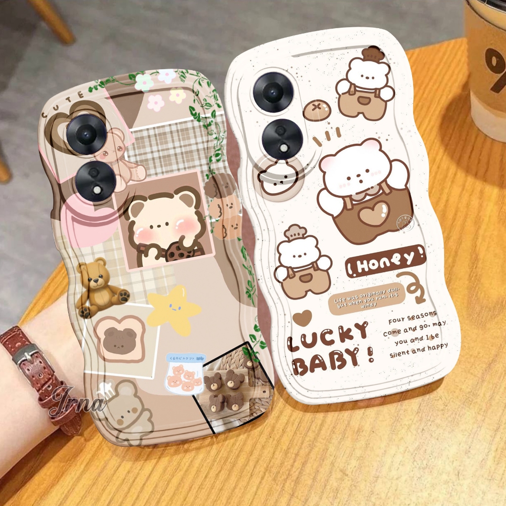#R-175 CASE HP GELOMBANG FOR OPPO A78 4G A78 5G A58 5G A5 4G A38 A18 A98 a7/a5s  op a31 2020  a5 202