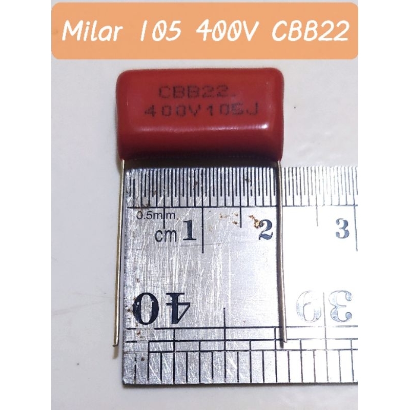 Capasitor Milar 105 /100nf/0,1uf 400V CBB22