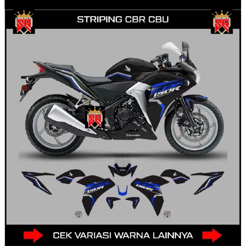 striping honda cbr cbu/stiker list body cbr cbu/