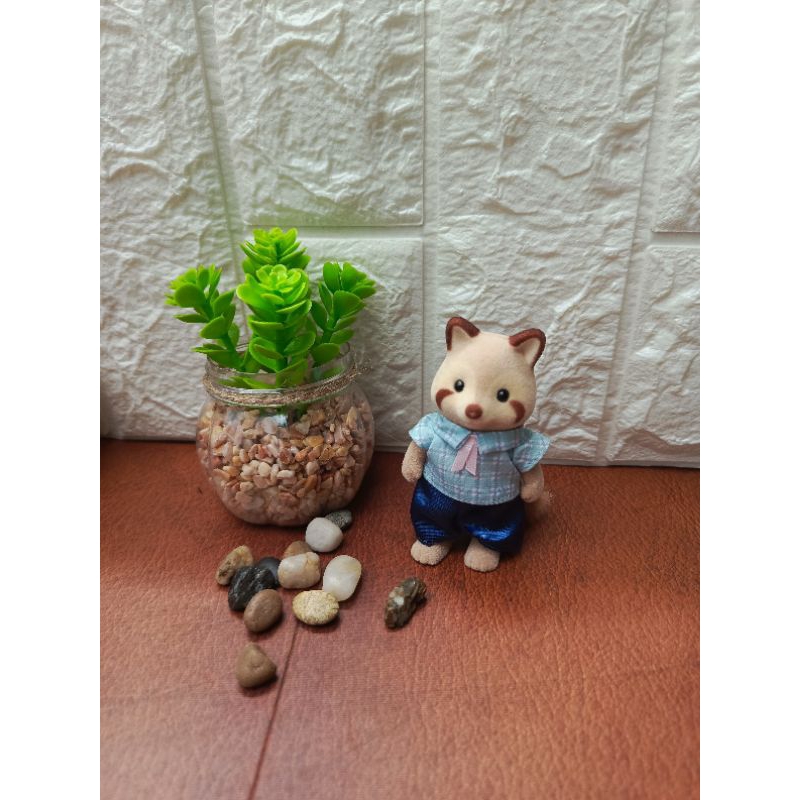 sylvanian families mulberry raccoon father, RARE