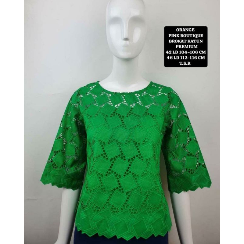 Atasan Blouse Pink Butik Premium Import Bangkok Blouse Wanita Modis Blouse Katun Bordir BKK