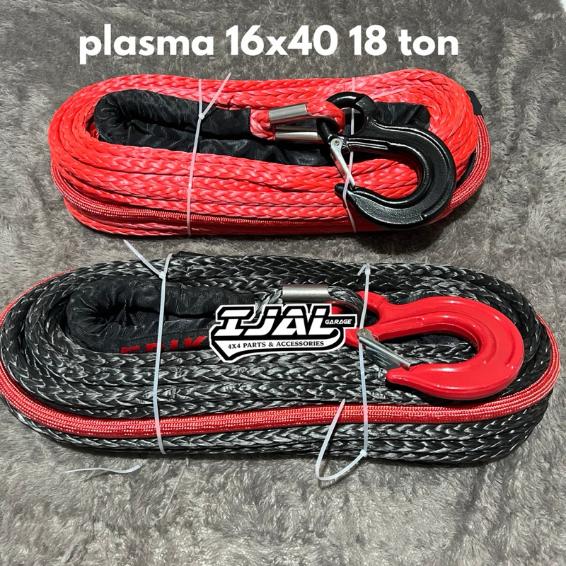 Tali plasma winch. Synthetic rope 16mmx40m untuk winch pto,gigglepin,8274