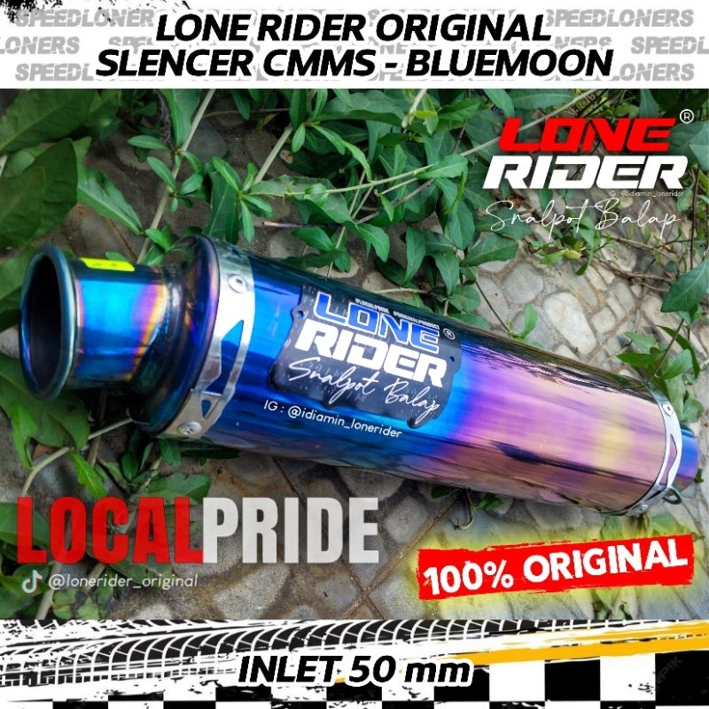 Knalpot Lone Rider Original Silincer Cmms Trioval Monces Middle End Bluemoon Inlet 50 mm