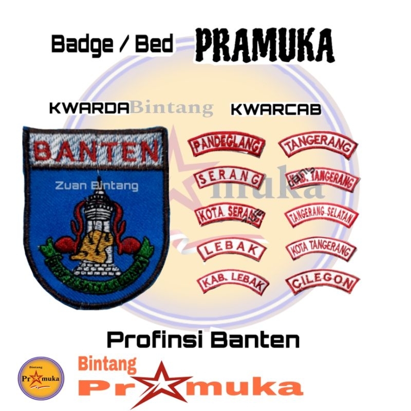 BED BADGE LOKASI PRAMUKA KWARCAB BANTEN