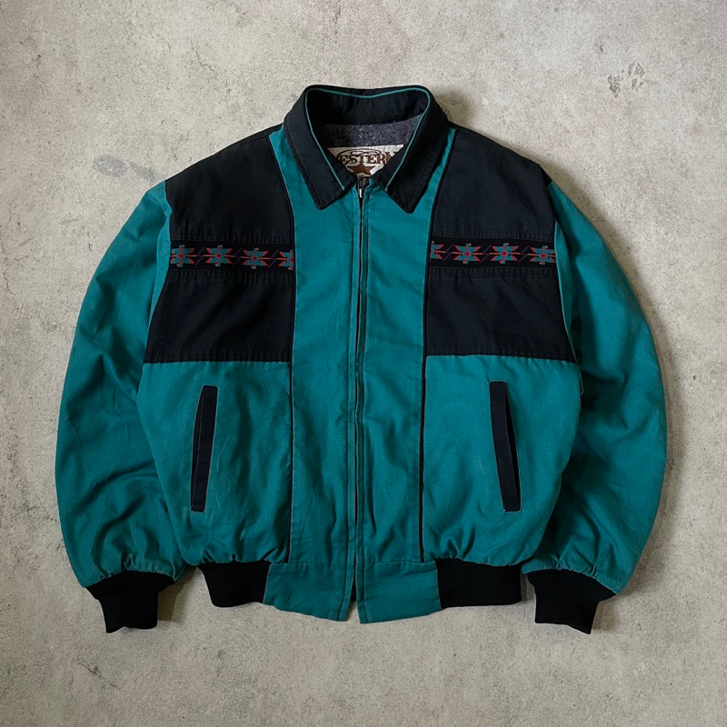 WORK JACKET AZTEC VINTAGE WESTERN FRONTIER USA