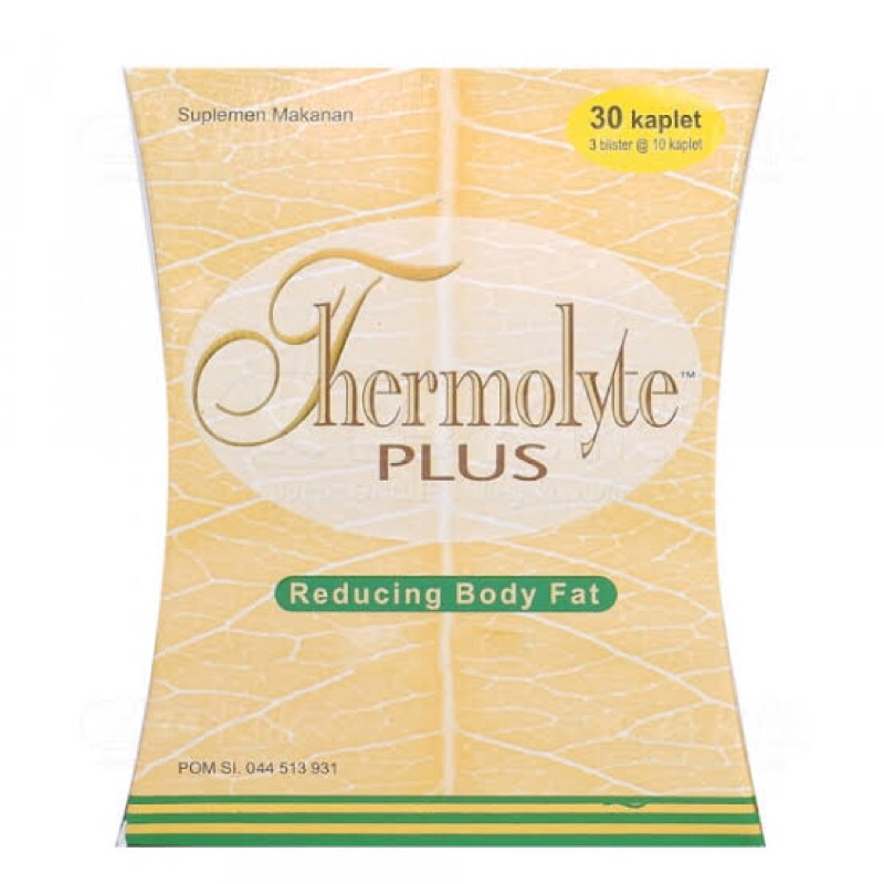 Thermolyte Plus 30 Kaplet / Suplemen Diet / Pelangsing