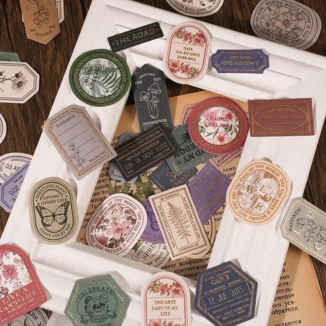 

STIKER LABEL RECORD LIFE VINTAGE