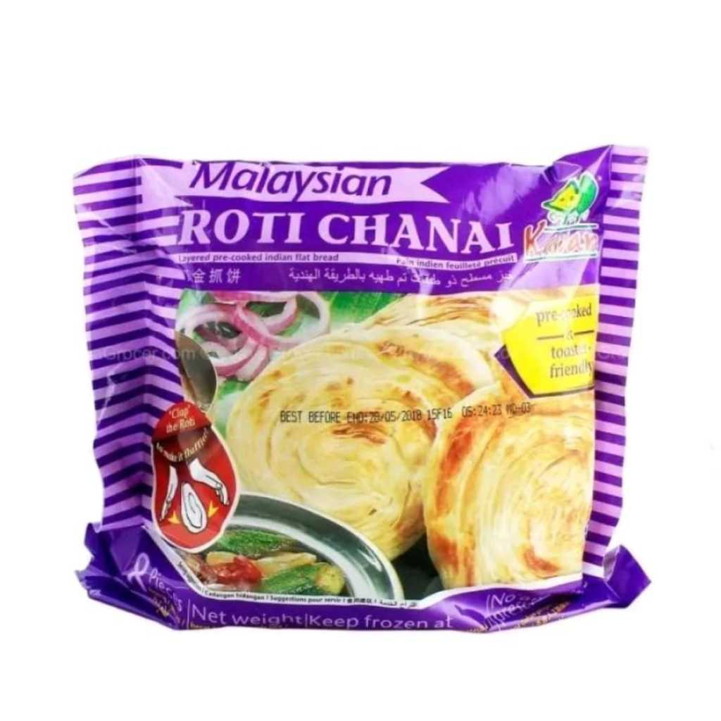 

Kawan Frozen Roti Chanai isi 8 pcs 480 Gram