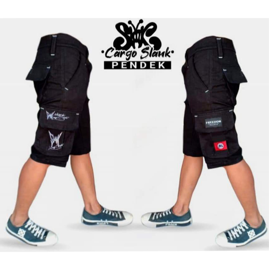 Freedom - celana cargo pendek slank