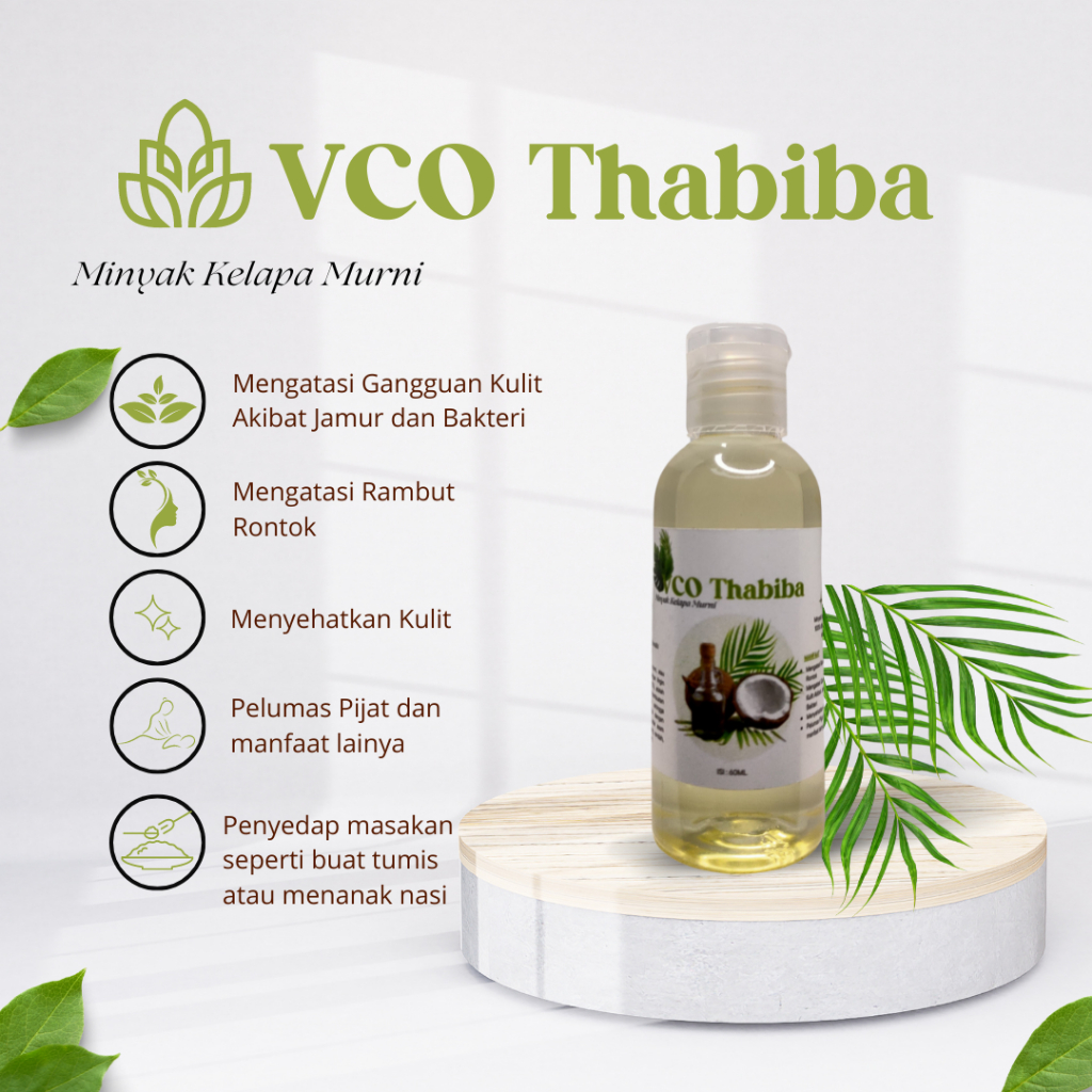 

VCO Thabiba 60ML Minyak Kelapa Murni