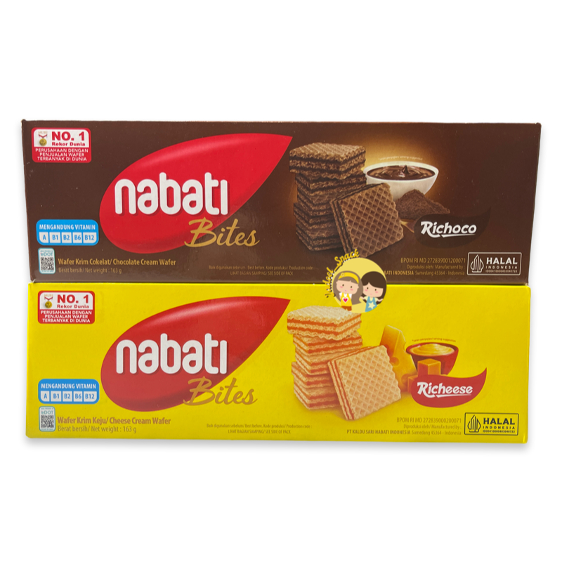 

Wafer Nabati Bites 163 Gr Rasa Keju Cokelat by Jadoel_Snack