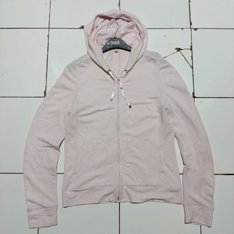 UNIQLO GU hoodie crewneck sweater atasan wanita second thrift original