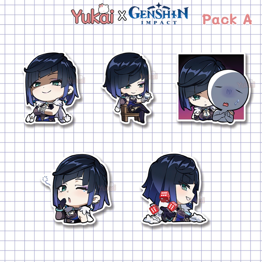 

Stiker Pack Yelan Genshin Impact Premium, Sticker Anime Waterproof