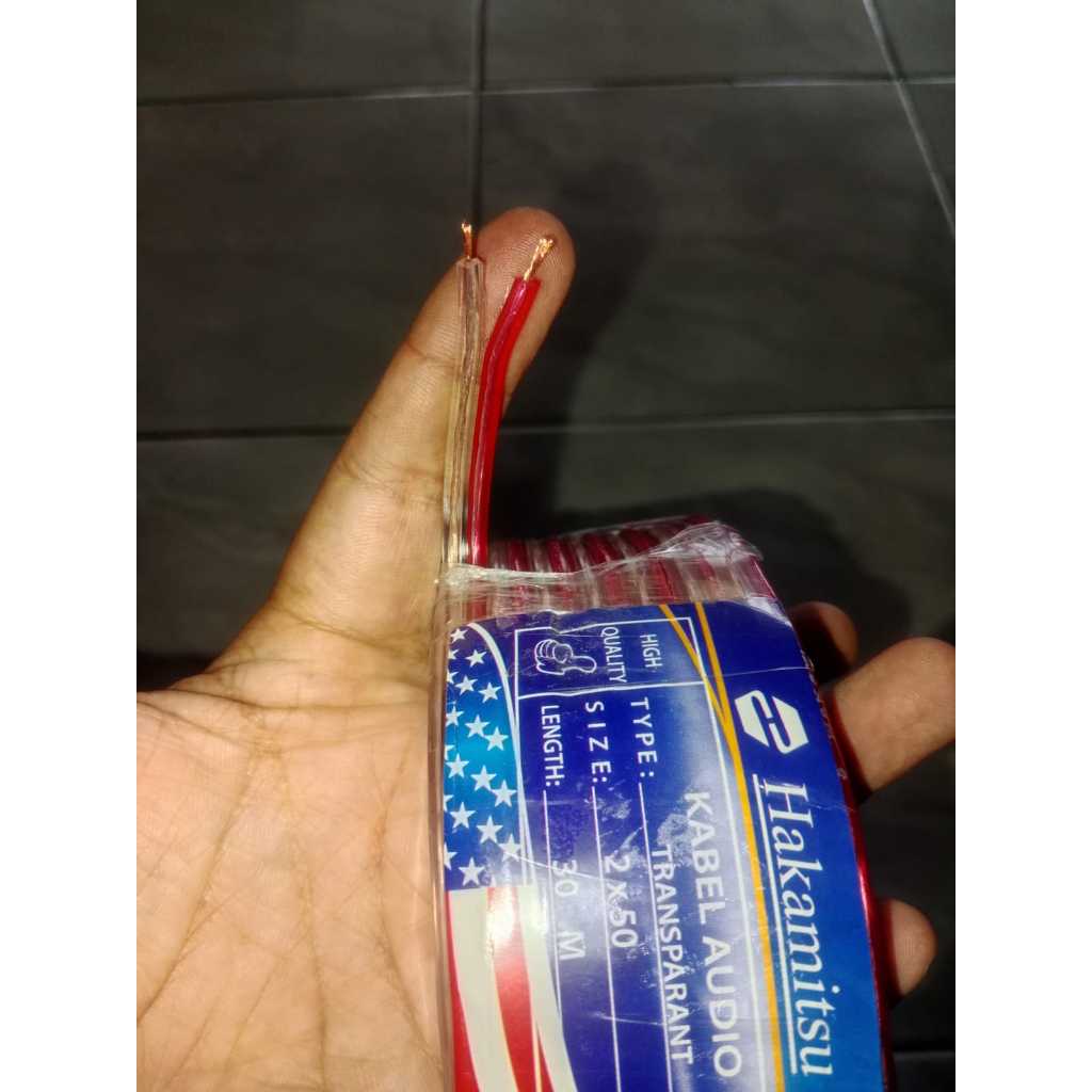 Kabel listrik transparan/kabel audio/kabel listrik 2x30,2x50,