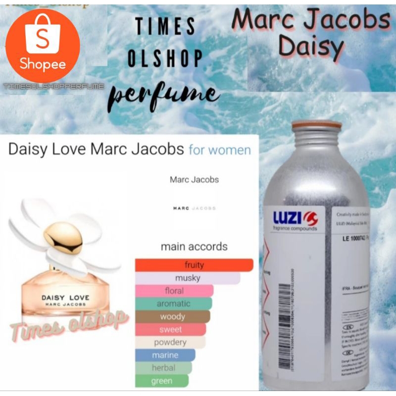 Parfum isi ulang refill Luzi MJ Daisy botol 50ml