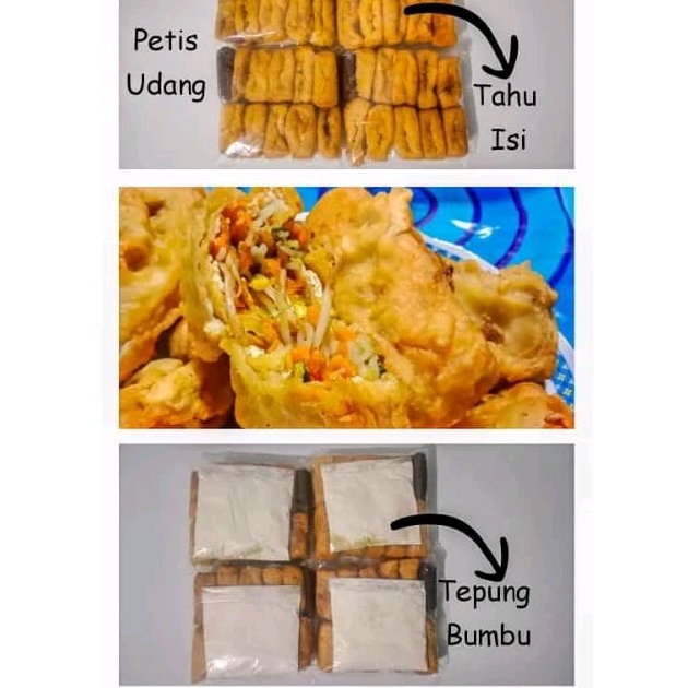 

Tahu isi sayur/tahu pedas isi 10 biji free tepung dan petis