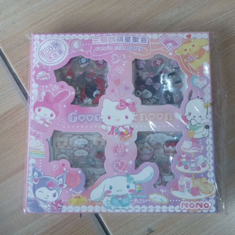 

Stiker sanrio gift box 100pcs