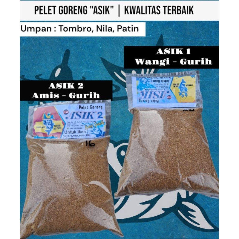 PELET GORENG "ASIK" PELET SANGRAI / PELET PATIN / NILA / IKAN MAS (TOMBRO)