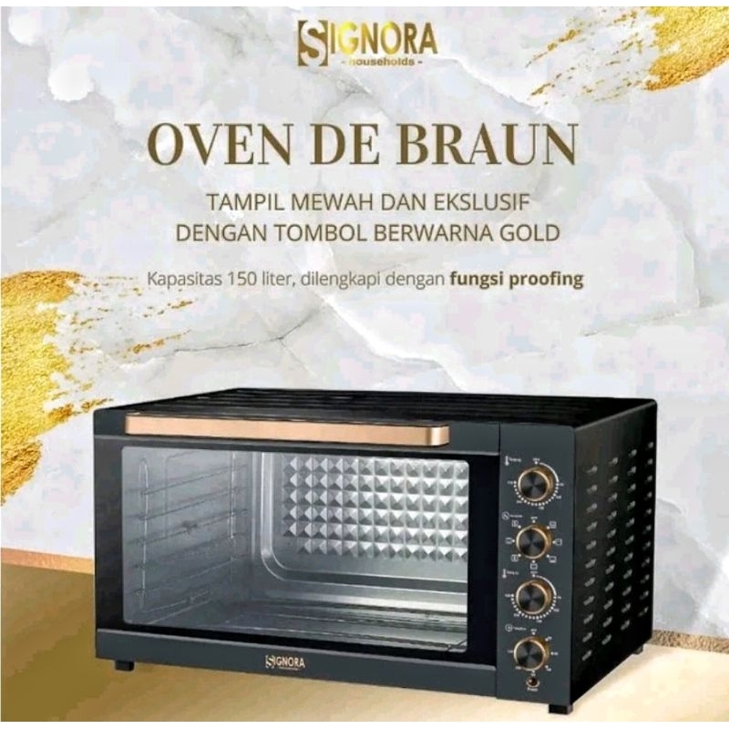 Oven De Braun Signora 150liter (Packing Kayu)