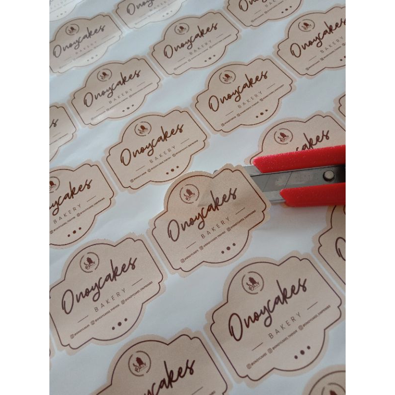 

Stiker Kemasan Bahah Vinil A3+ sudah dipotong