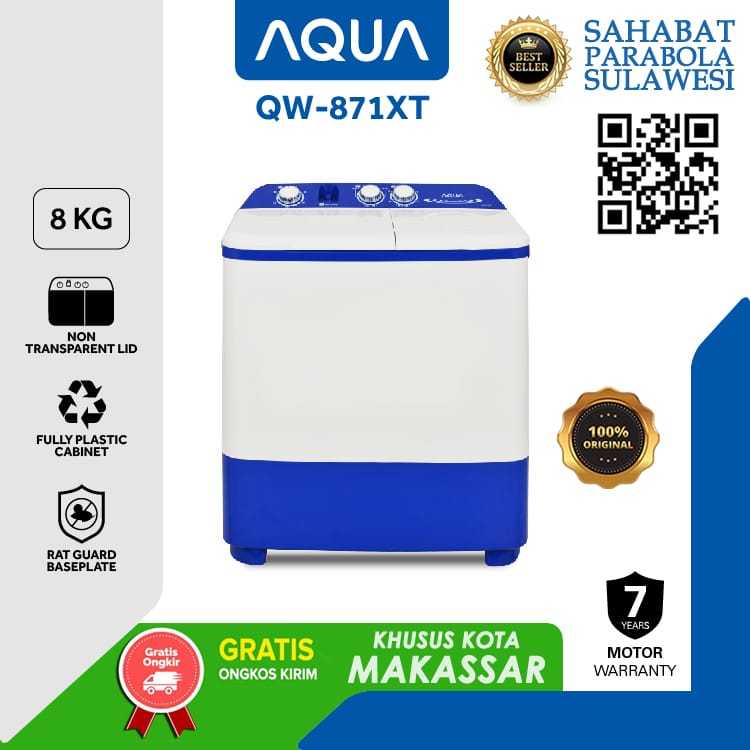MESIN CUCI QW-871XT QW-871XT 8kg Soak Wash Series