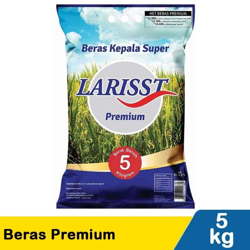 

Beras Premium Kepala Super Larisst 5Kg