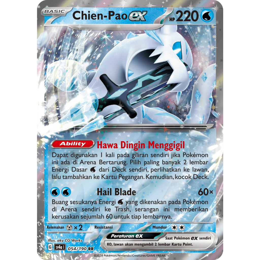 Chien Pao EX kartu pokemon tcg indonesia harta berkilau
