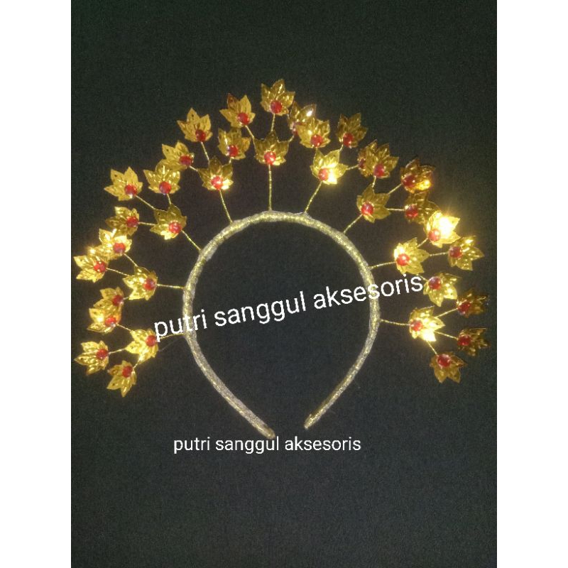 bando adat sulawesi/bando tarian/mahkota Bali bunga kamboja/mahkota Bali/mahkota sunting bali/bando 