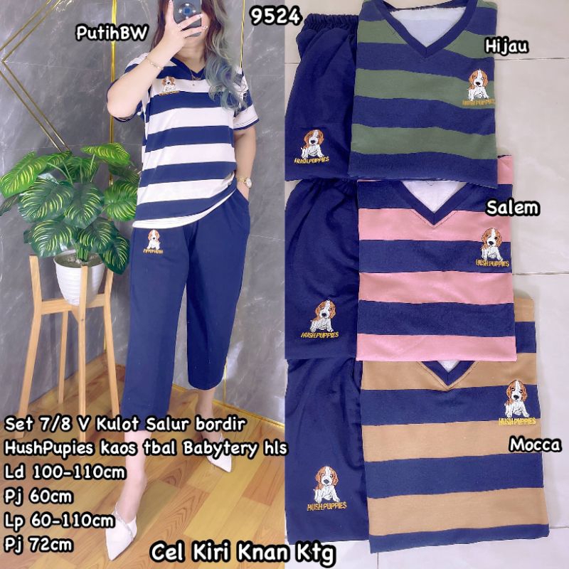 9524 SETELAN 7p8 KULOT SALIR HALUS