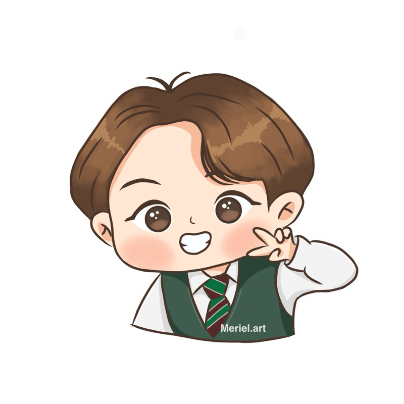 Chibi art | Jasa gambar Chibi art | Stiker ilustrasi lucu