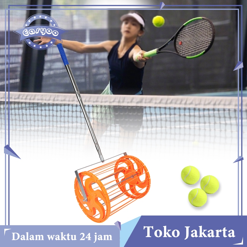 Tennis Ball Picker Kapasitas Besar Alat Pengambil Bola Tenis Dan Pingpong