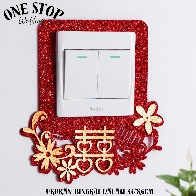 [ONESTOPWEDDING] Dekorasi Pernikahan / Dekorasi Saklar / Dekorasi Kamar pengantin