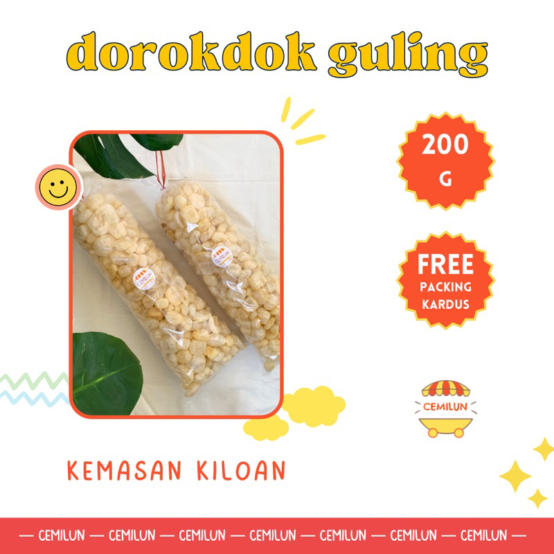 

[200 Gram] Dorokdok Guling | Kerupuk Kulit Sapi Jangek Asli