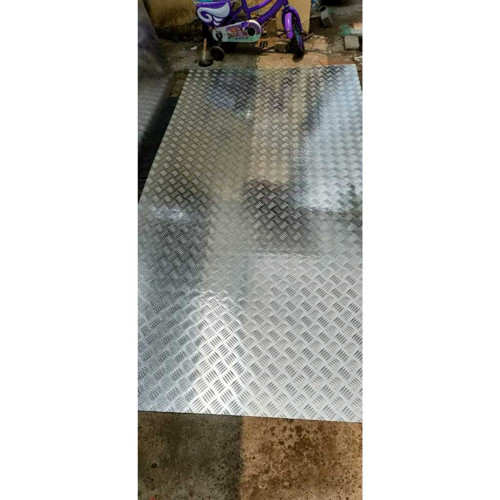 80x30 Cm, 105x30, 76x30 Plat Bordes Alumium eceran tebal 1,2 mm