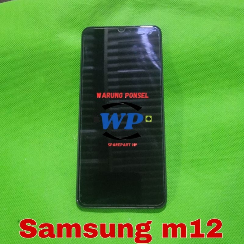 LCD PLUS FRAME SAMSUNG M12 M125 ORI COPOTAN NORMAL GARANSI TES