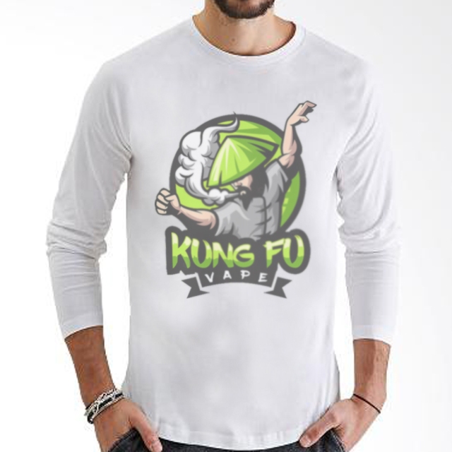 Kaos Kung Fu VAPE Kungfu Tshirt 100% Cotton | Shortsleeve & Longsleeve | Tangan Pendek & Tangan Panj