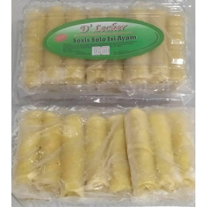 

Sosis solo isi Ayam Suwir Frozen food isi 15 pcs Halal dan BPOM