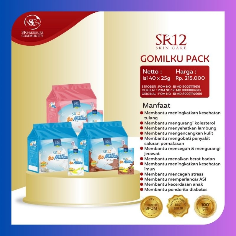 

Gomilku Sachet SR12 Herbal Susu Kambing Etawa Mencerdaskan Otak BPOM