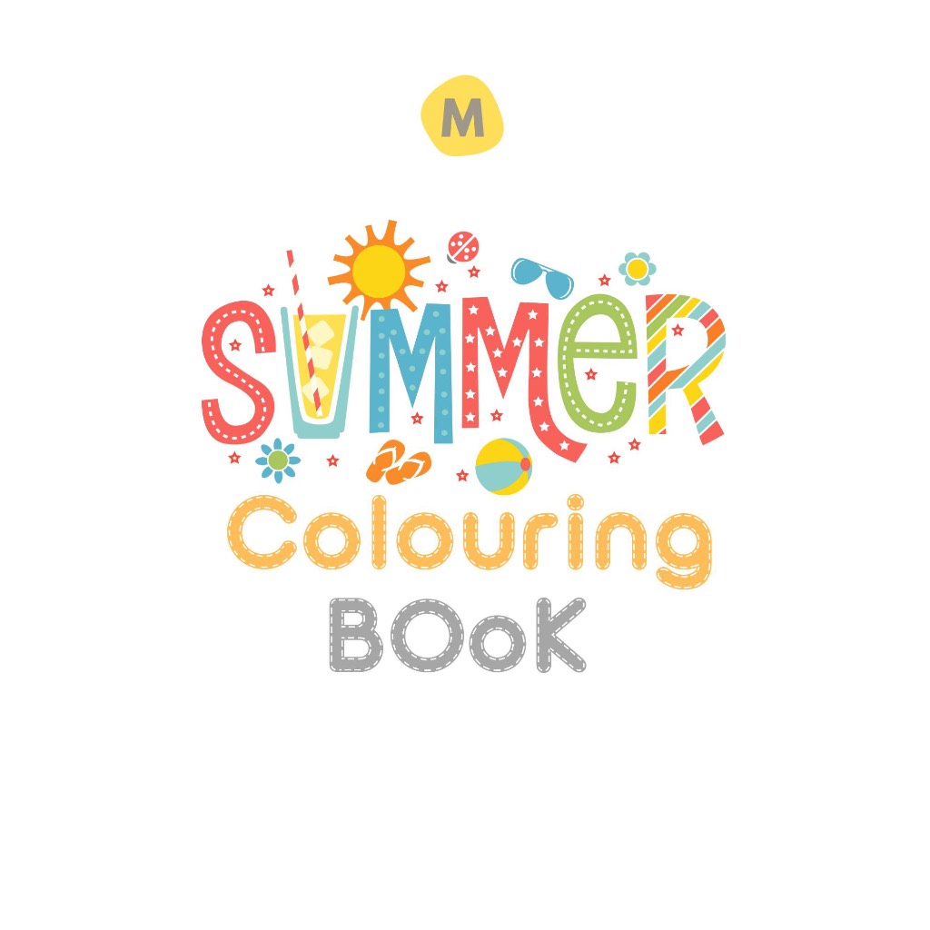 

Buku Mewarnai Anak Lembaran Halaman Ilustrasi Tema Musim Panas Summer