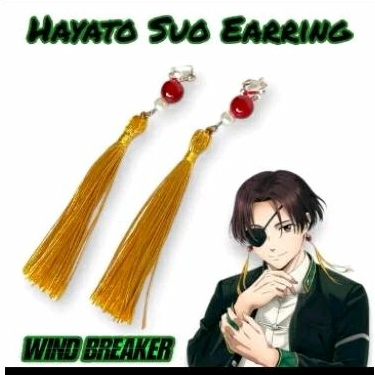 Anting Cosplay Suo Hayato Wind Breaker