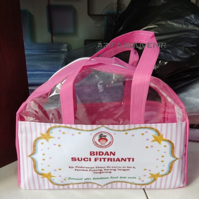 

Tas BUSUR BIDAN Persalinan Kelahiran Bayi / Goodie Bag Souvenir Bidan / Tas BIDAN