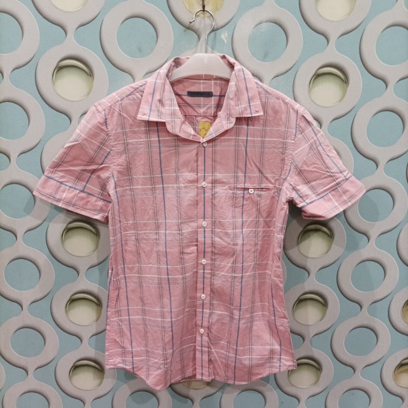 KEMEJA PRIA SECOND STCO ORIGINAL SIZE M KXR066
