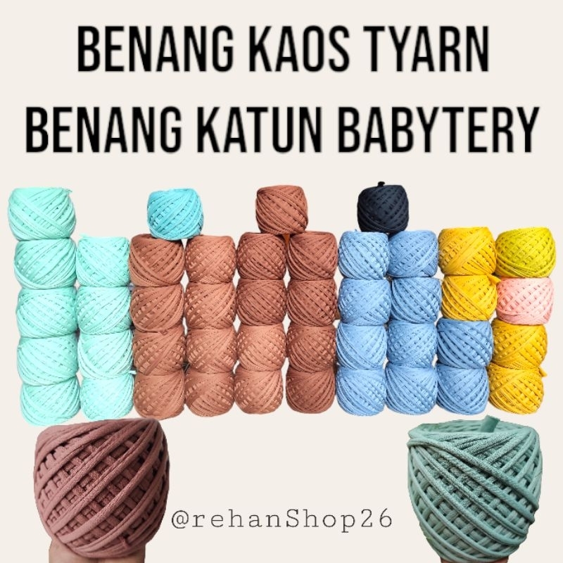 BENANG T-SHIRT YARN | BENANG KAOS | BENANG RAJUT | BENANG SPANDEK 500 GRAM