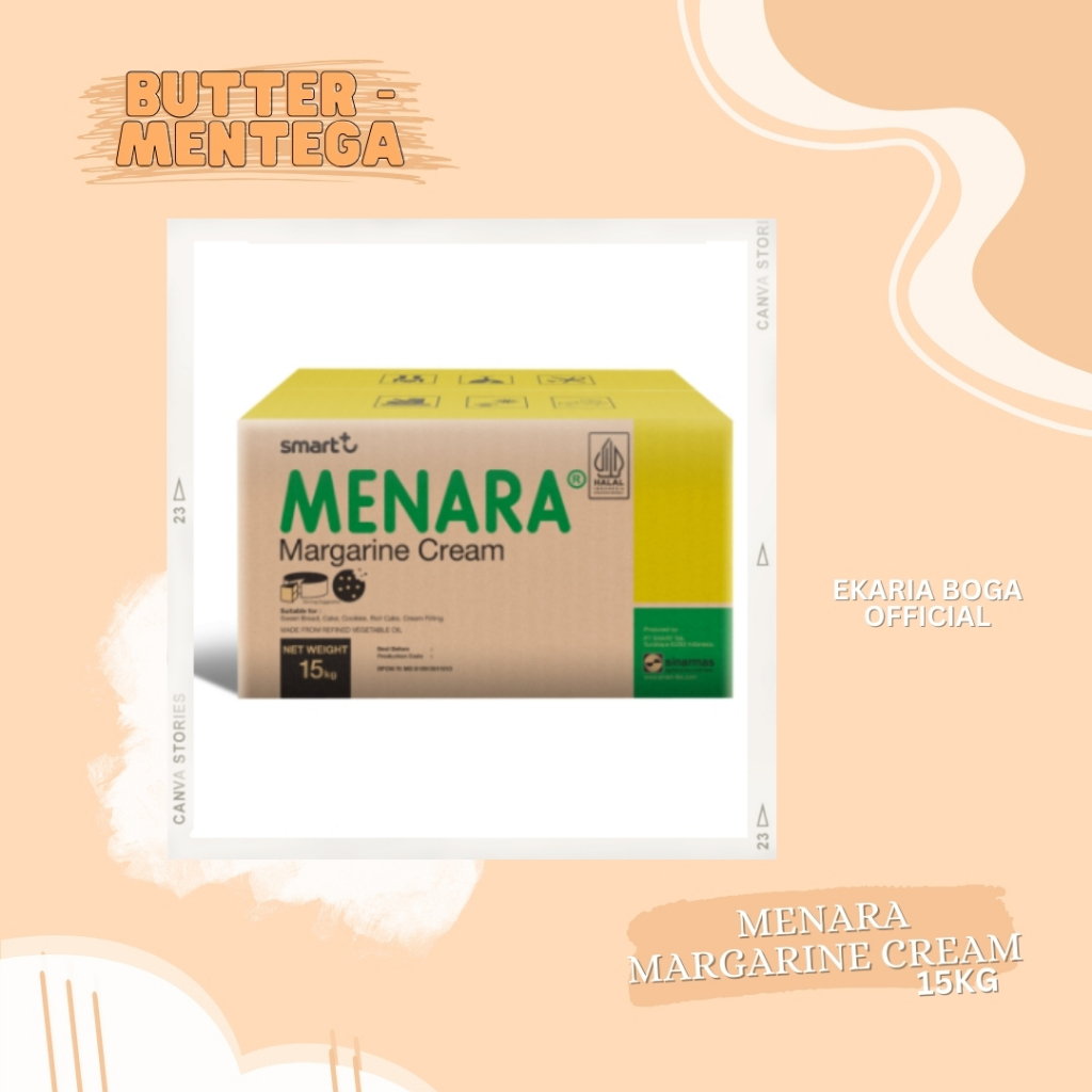 

BUTTER | MENTEGA | MARGARINE | MENARA MARGARINE CREAM 15KG