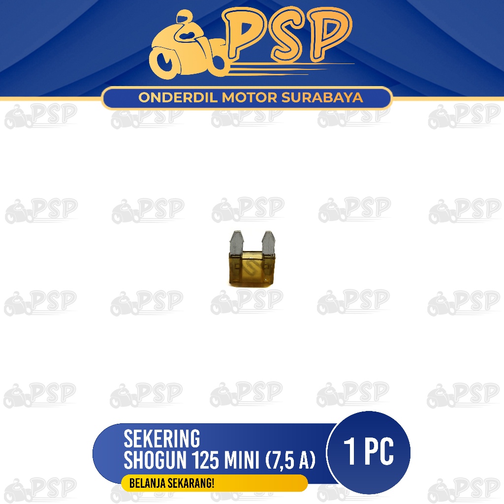 Sekering Shogun 125 Mini 7,5A (Warna Coklat) - Fuse DX Micro Fuse Mikro Sekring Tusuk Tancap Kotak