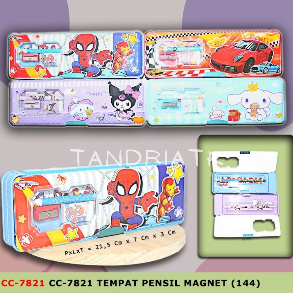 

Tempat/Kotak Pensil Magnet Stationery Isi Set Alat Tulis CC 7281 Karakter Motif Kuromoi / Heroes / Cars / Cinamon